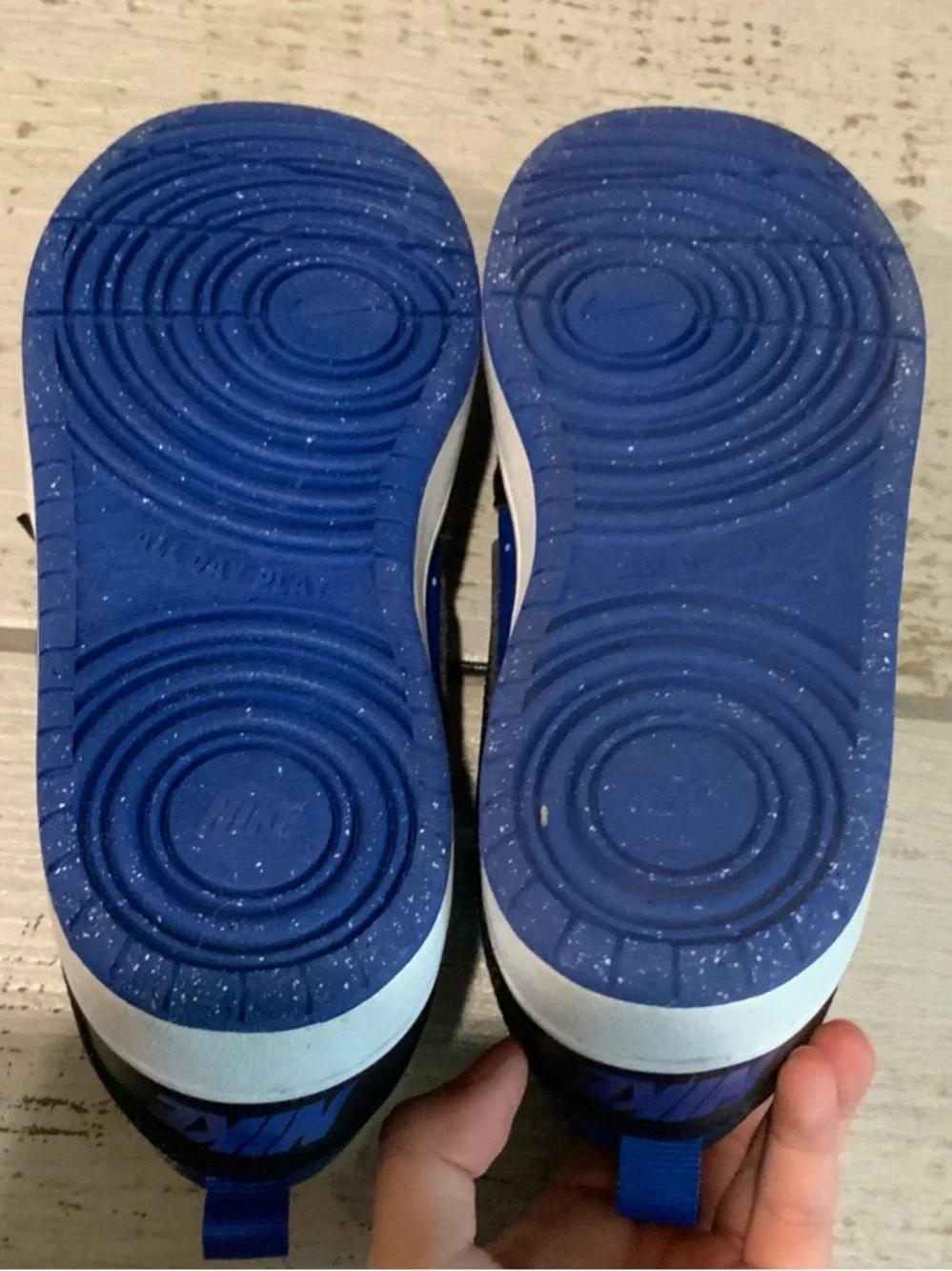 Kids Blue and Black Nike Sneakers - Picture 3 of 3